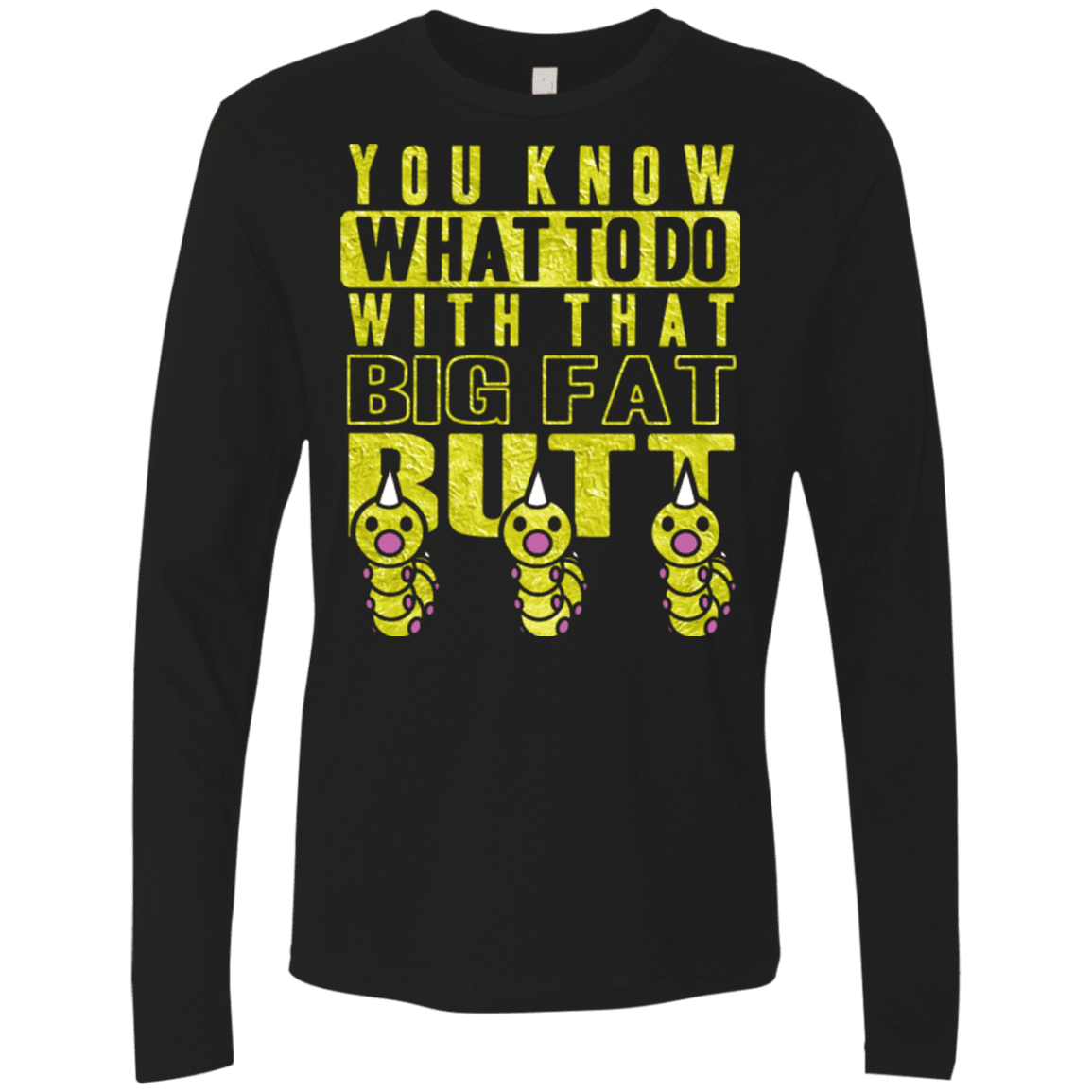 T-Shirts Black / Small Wiggle Wiggle Men's Premium Long Sleeve