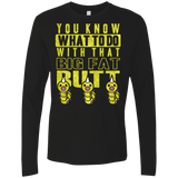 T-Shirts Black / Small Wiggle Wiggle Men's Premium Long Sleeve