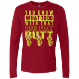T-Shirts Cardinal / Small Wiggle Wiggle Men's Premium Long Sleeve