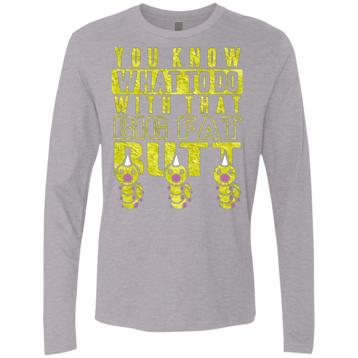 T-Shirts Heather Grey / Small Wiggle Wiggle Men's Premium Long Sleeve