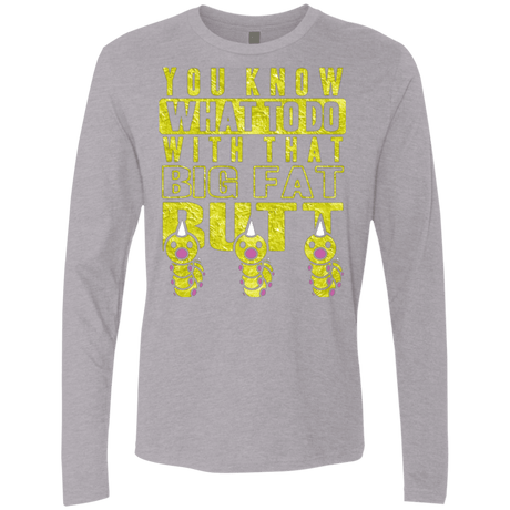 T-Shirts Heather Grey / Small Wiggle Wiggle Men's Premium Long Sleeve