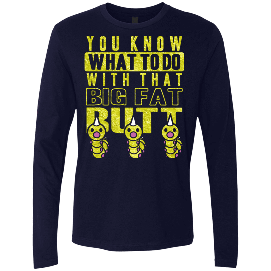 T-Shirts Midnight Navy / Small Wiggle Wiggle Men's Premium Long Sleeve