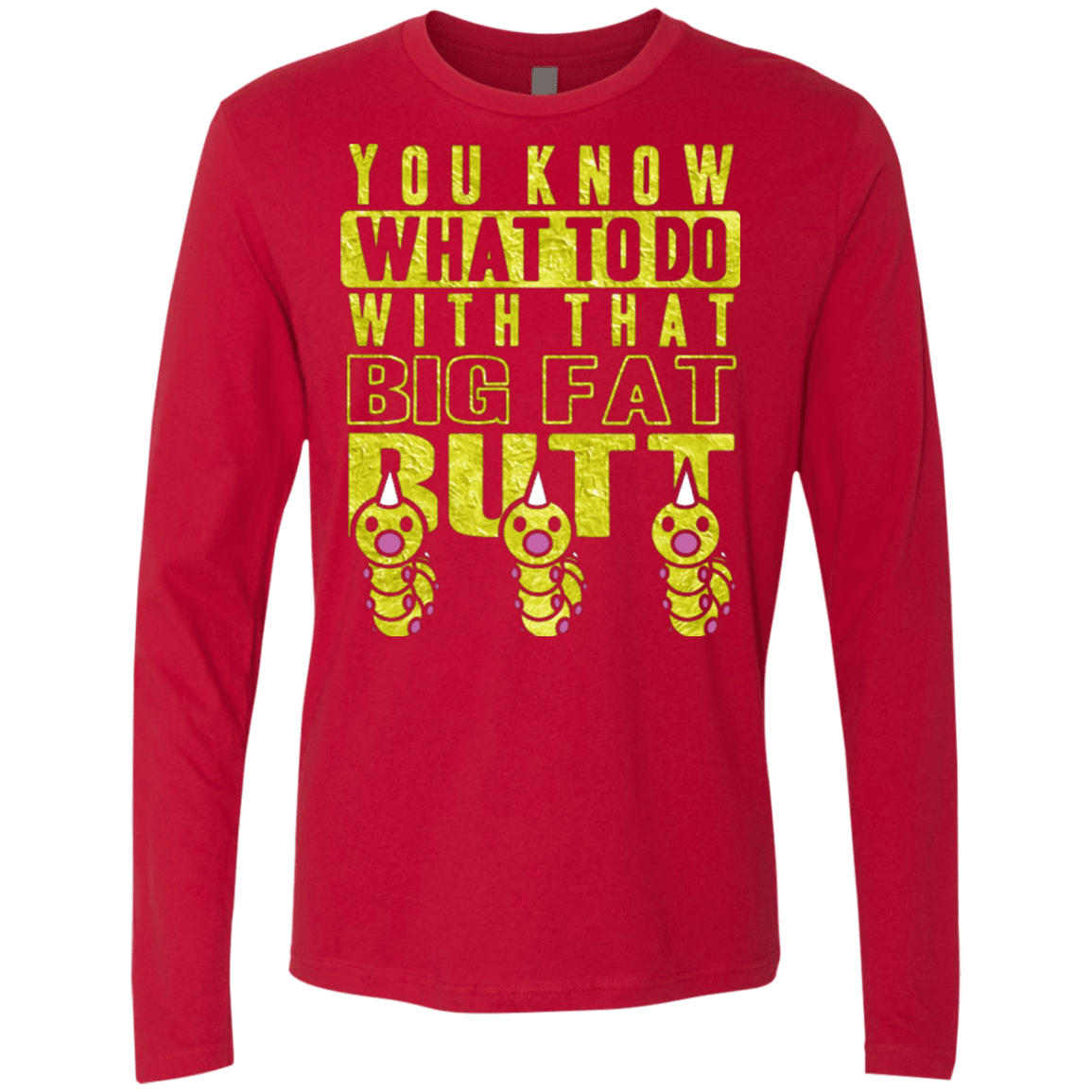 T-Shirts Red / Small Wiggle Wiggle Men's Premium Long Sleeve