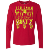 T-Shirts Red / Small Wiggle Wiggle Men's Premium Long Sleeve