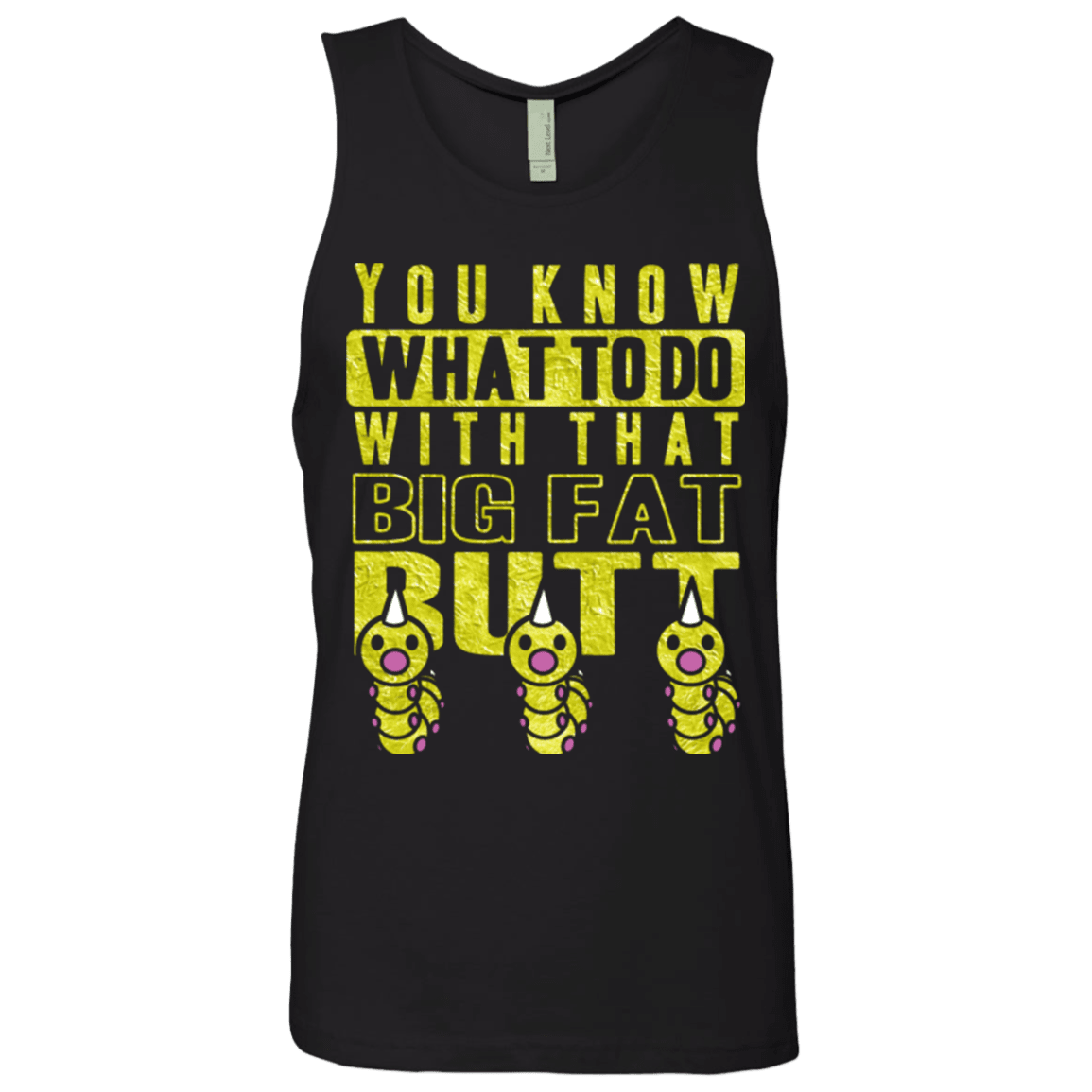 T-Shirts Black / Small Wiggle Wiggle Men's Premium Tank Top