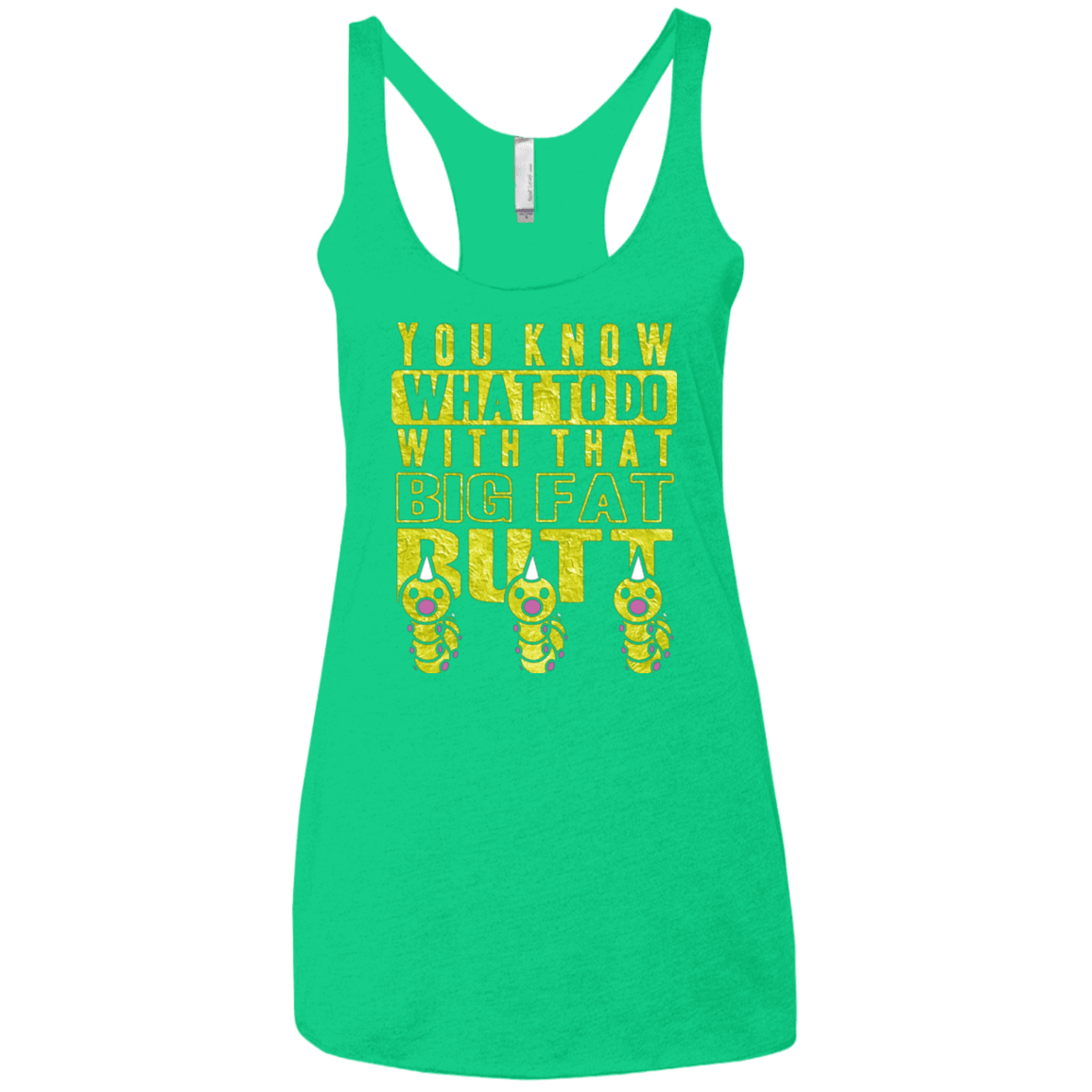 T-Shirts Envy / X-Small Wiggle Wiggle Women's Triblend Racerback Tank