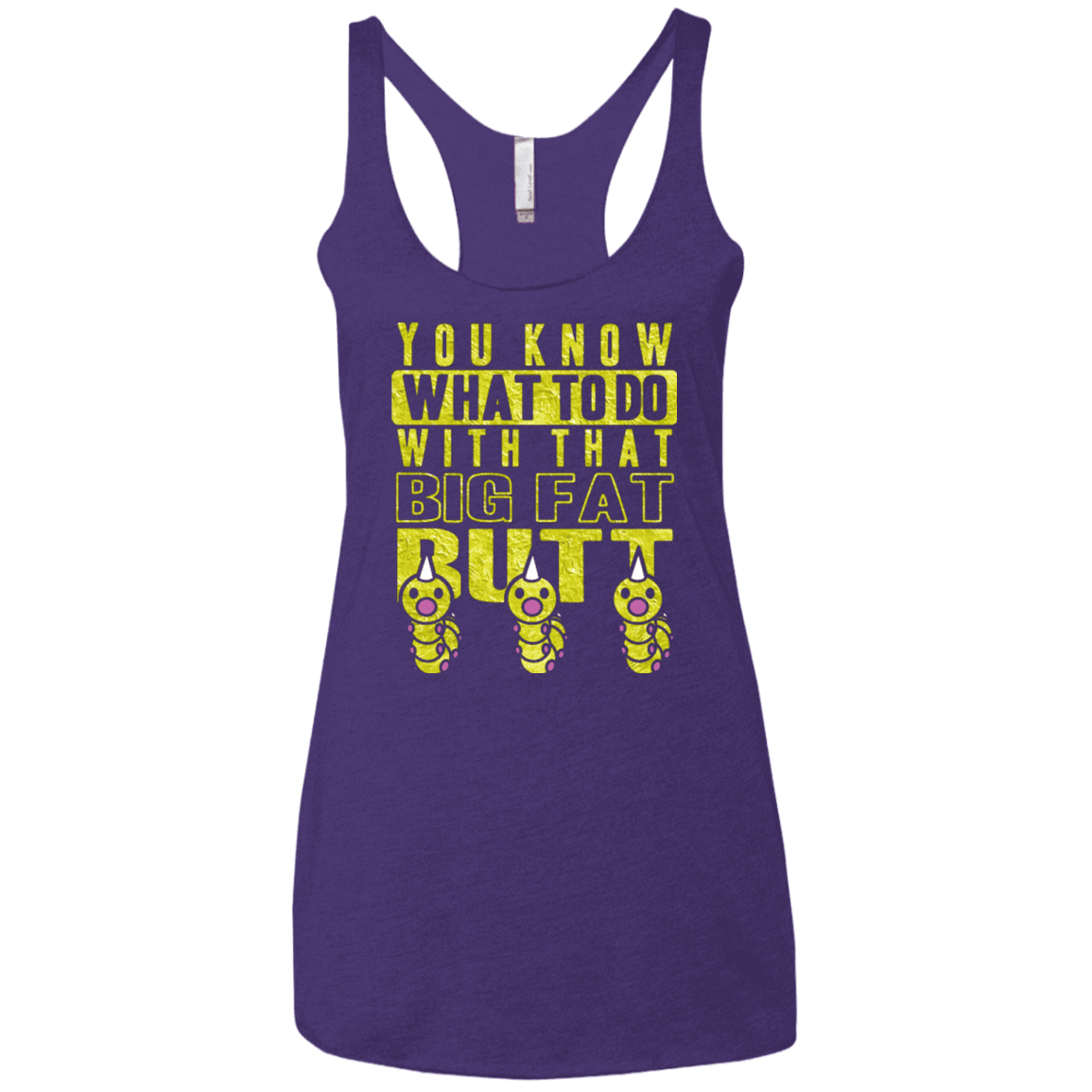 T-Shirts Purple / X-Small Wiggle Wiggle Women's Triblend Racerback Tank