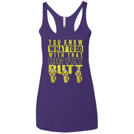 T-Shirts Purple / X-Small Wiggle Wiggle Women's Triblend Racerback Tank