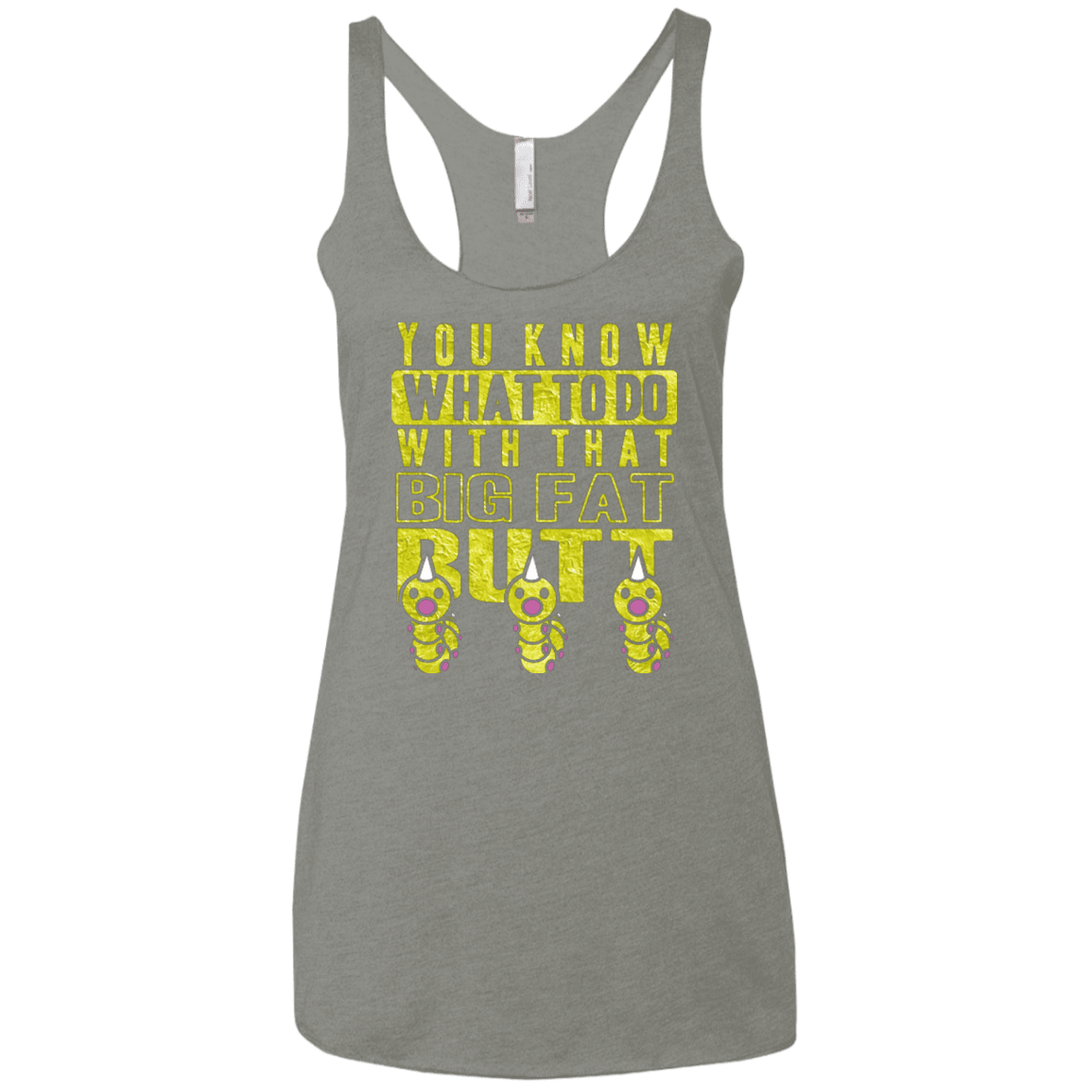 T-Shirts Venetian Grey / X-Small Wiggle Wiggle Women's Triblend Racerback Tank