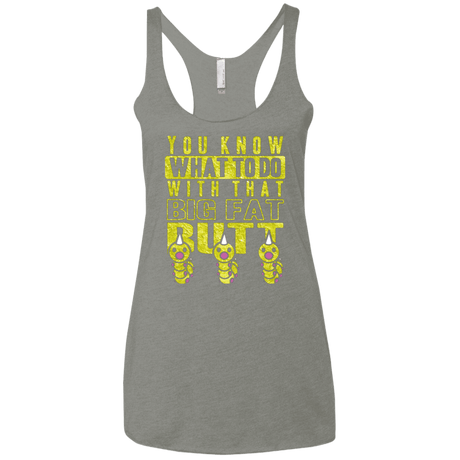 T-Shirts Venetian Grey / X-Small Wiggle Wiggle Women's Triblend Racerback Tank