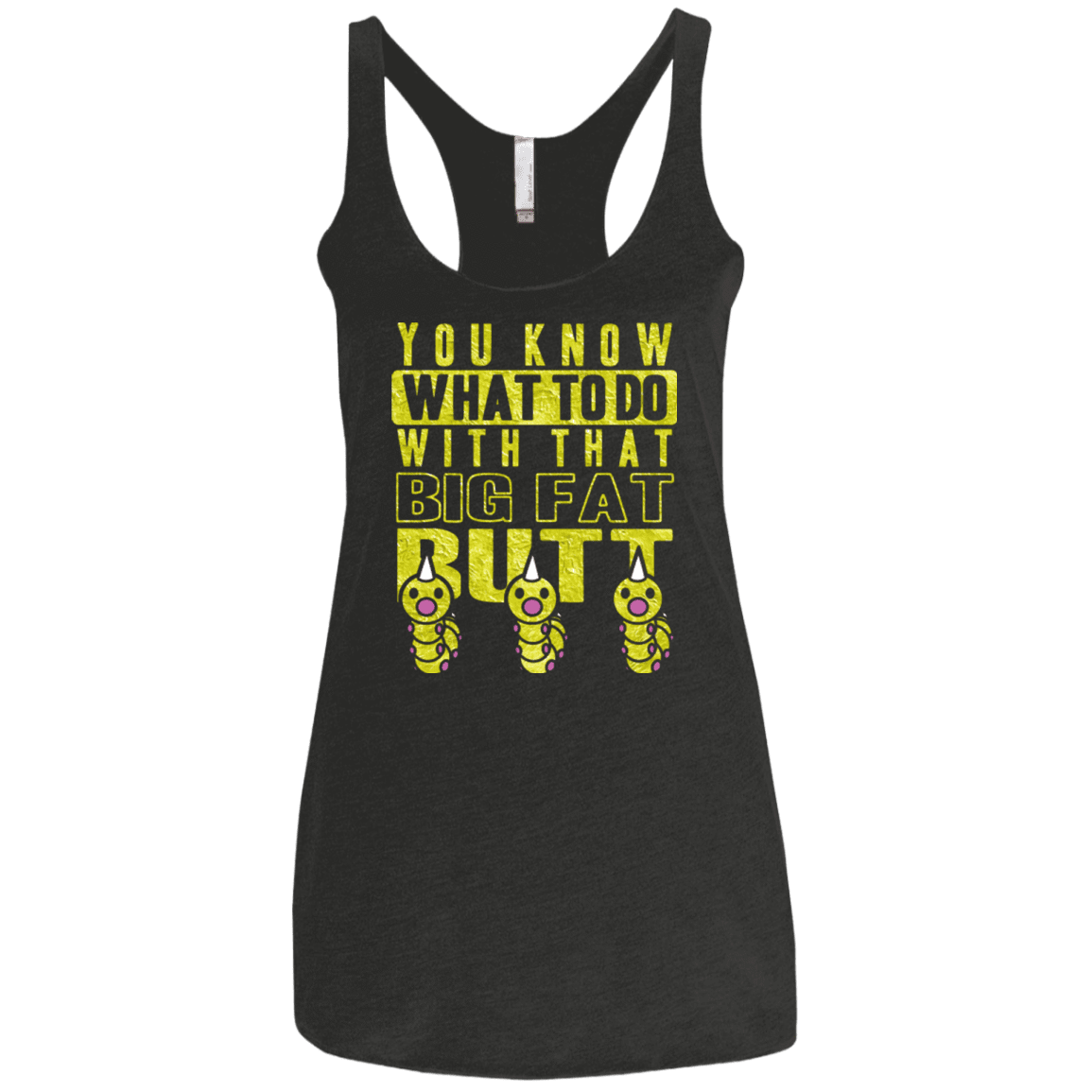 T-Shirts Vintage Black / X-Small Wiggle Wiggle Women's Triblend Racerback Tank