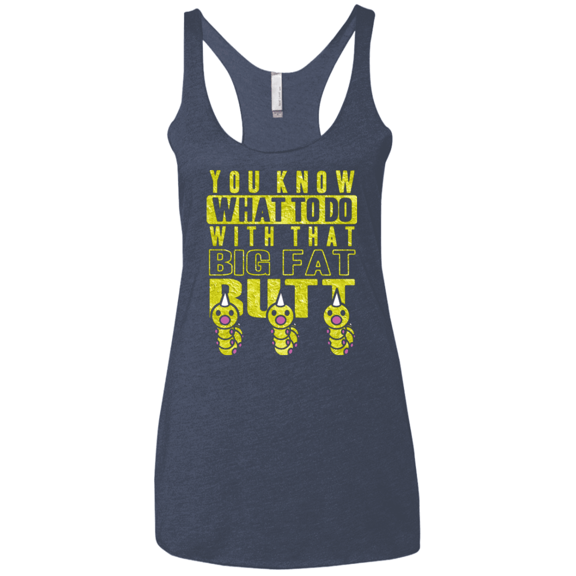 T-Shirts Vintage Navy / X-Small Wiggle Wiggle Women's Triblend Racerback Tank