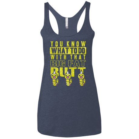 T-Shirts Vintage Navy / X-Small Wiggle Wiggle Women's Triblend Racerback Tank