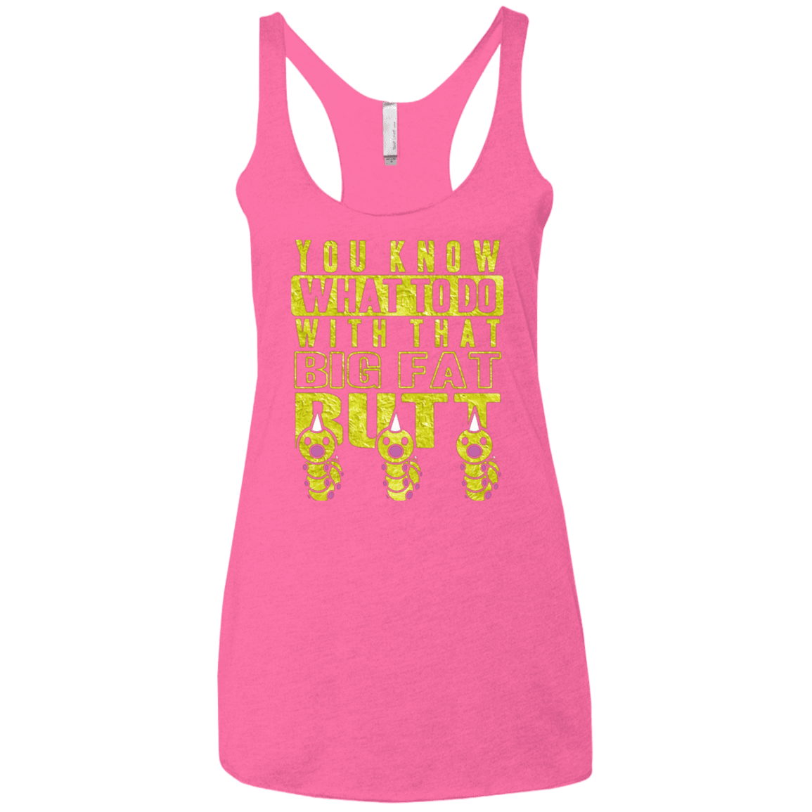 T-Shirts Vintage Pink / X-Small Wiggle Wiggle Women's Triblend Racerback Tank