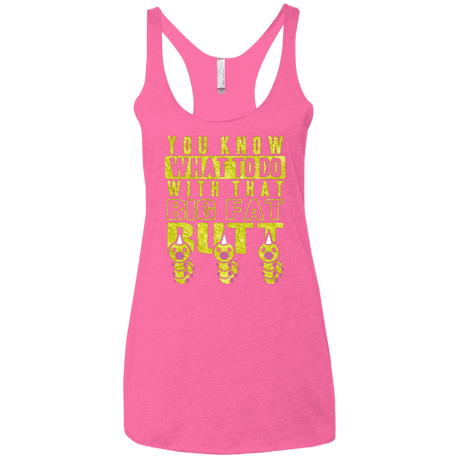 T-Shirts Vintage Pink / X-Small Wiggle Wiggle Women's Triblend Racerback Tank