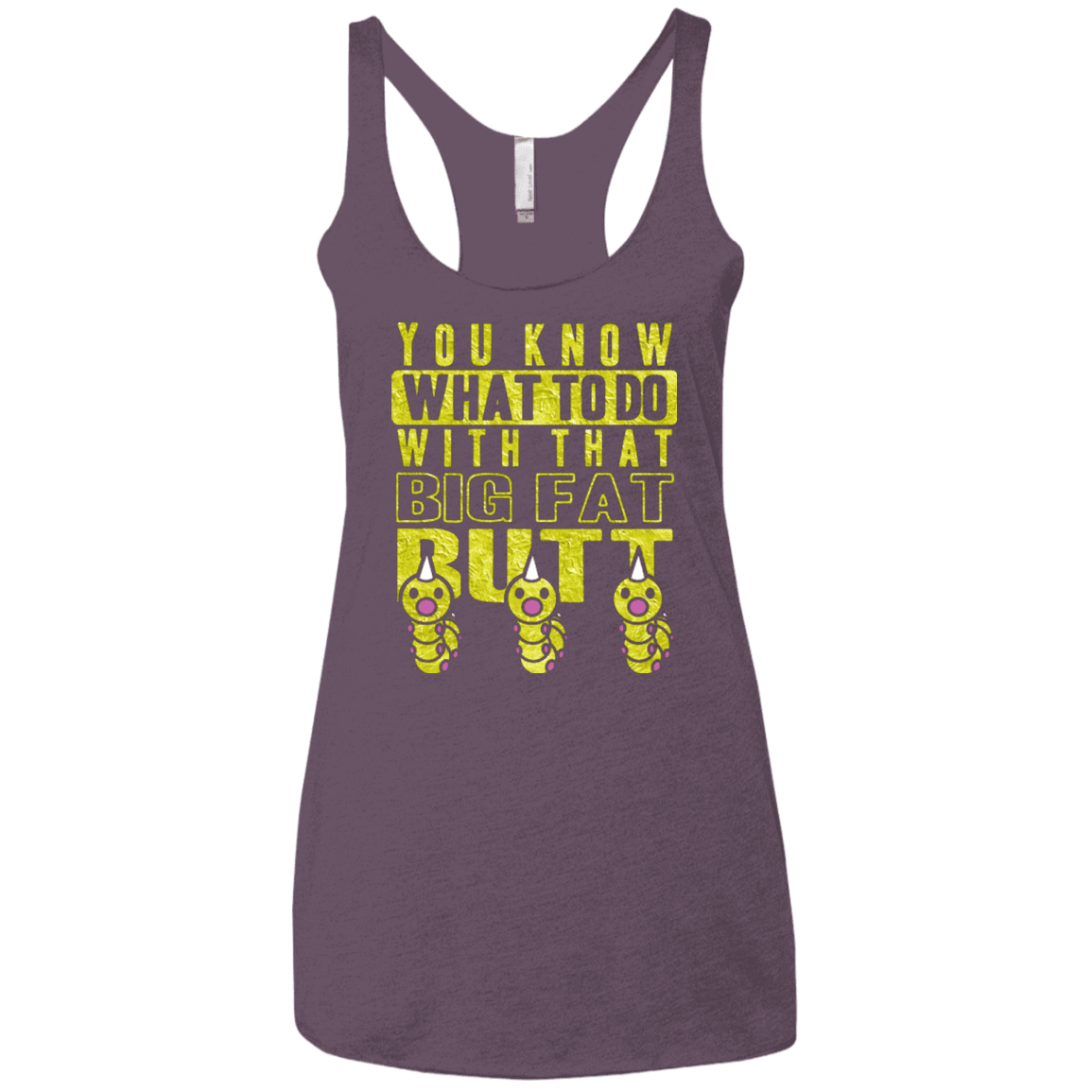 T-Shirts Vintage Purple / X-Small Wiggle Wiggle Women's Triblend Racerback Tank