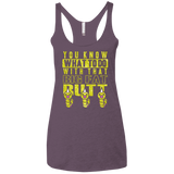 T-Shirts Vintage Purple / X-Small Wiggle Wiggle Women's Triblend Racerback Tank