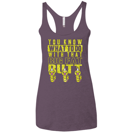 T-Shirts Vintage Purple / X-Small Wiggle Wiggle Women's Triblend Racerback Tank