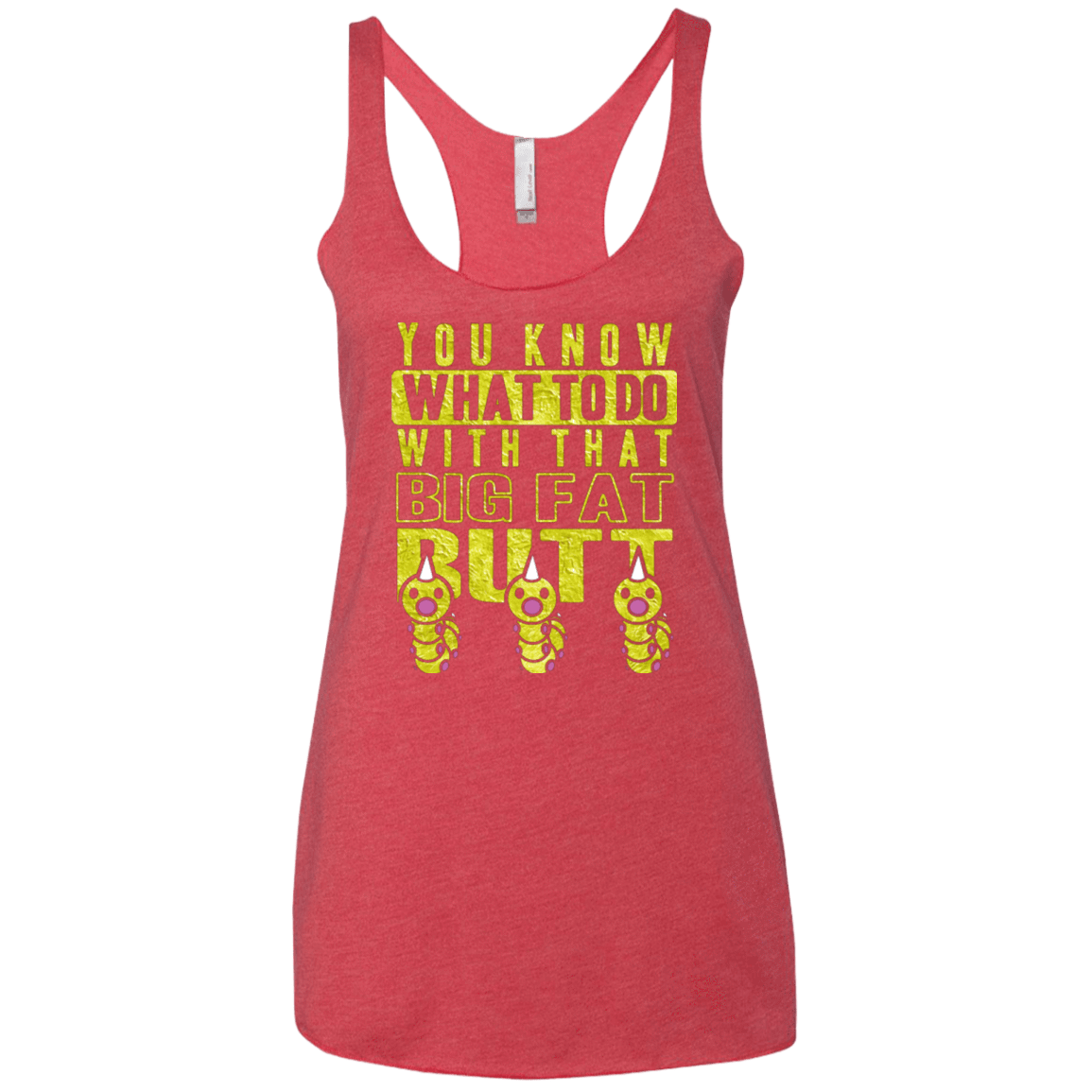 T-Shirts Vintage Red / X-Small Wiggle Wiggle Women's Triblend Racerback Tank