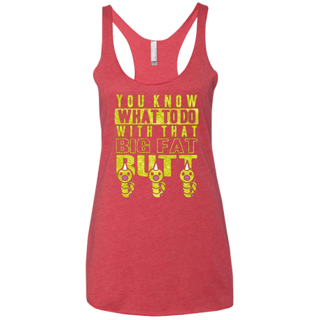 T-Shirts Vintage Red / X-Small Wiggle Wiggle Women's Triblend Racerback Tank