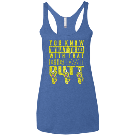 T-Shirts Vintage Royal / X-Small Wiggle Wiggle Women's Triblend Racerback Tank