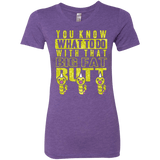 T-Shirts Purple Rush / Small Wiggle Wiggle Women's Triblend T-Shirt