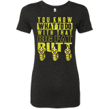 T-Shirts Vintage Black / Small Wiggle Wiggle Women's Triblend T-Shirt