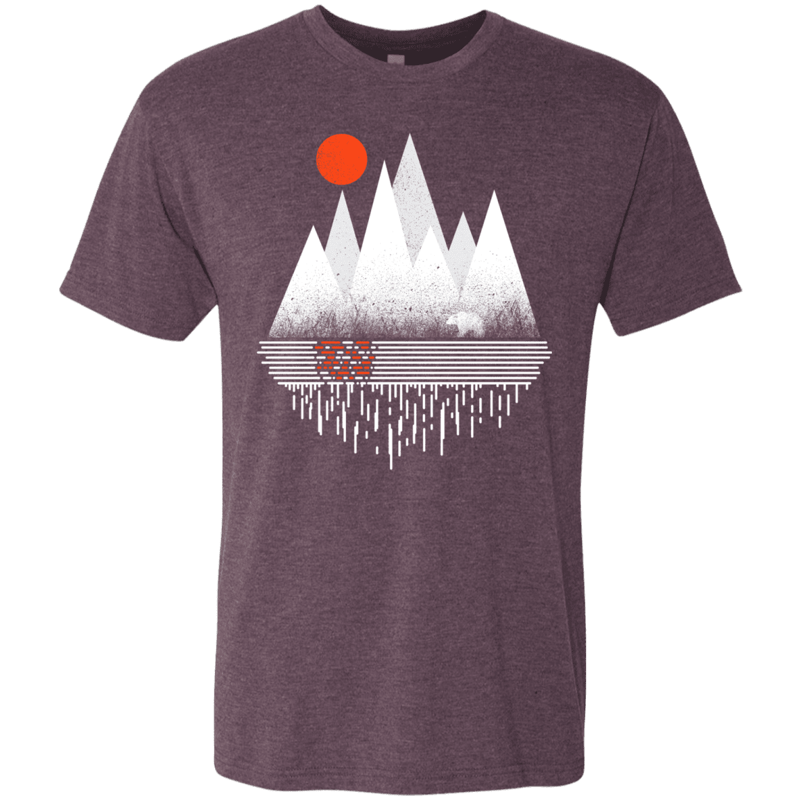 T-Shirts Vintage Purple / S Wild Bear Men's Triblend T-Shirt