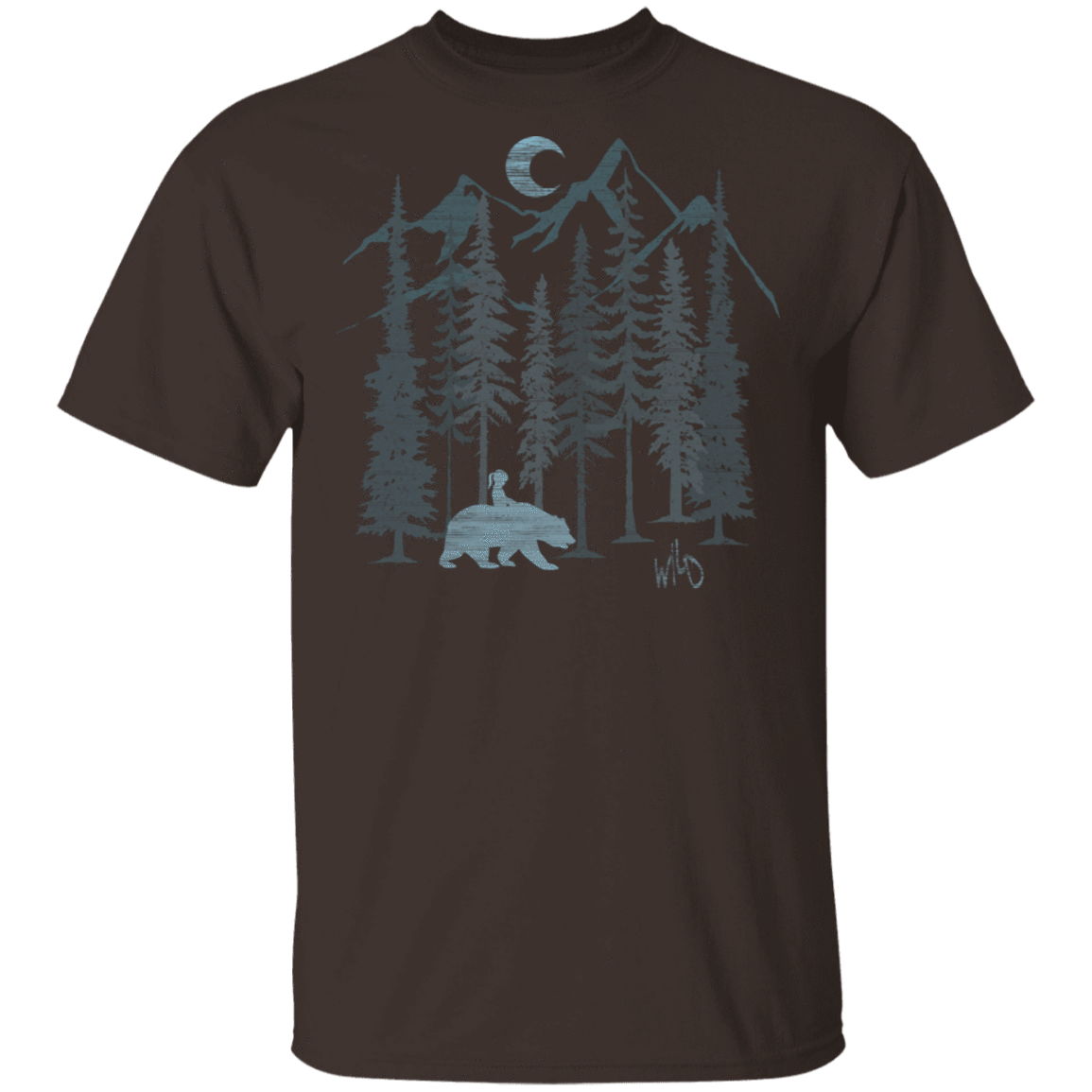 T-Shirts Dark Chocolate / S Wild Bear T-Shirt