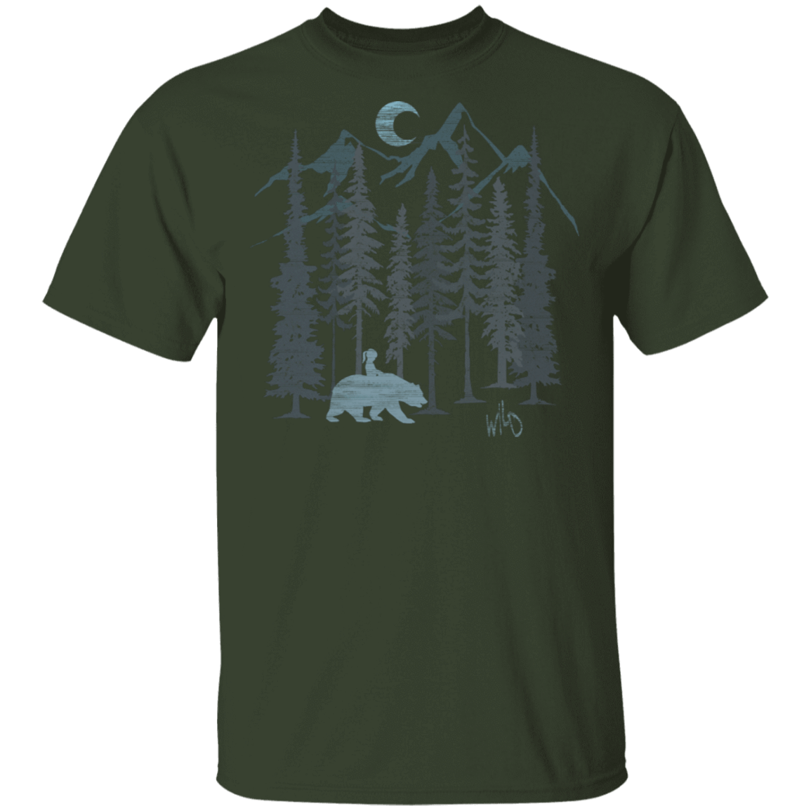 T-Shirts Forest / S Wild Bear T-Shirt