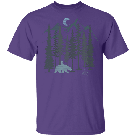 T-Shirts Purple / YXS Wild Bear Youth T-Shirt