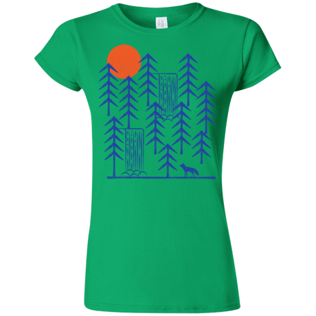 T-Shirts Irish Green / S Wild Day Fox Junior Slimmer-Fit T-Shirt