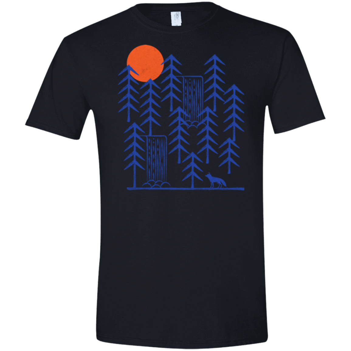 T-Shirts Black / X-Small Wild Day Fox Men's Semi-Fitted Softstyle