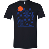 T-Shirts Black / X-Small Wild Day Fox Men's Semi-Fitted Softstyle