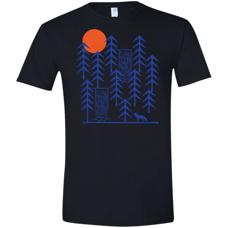 T-Shirts Black / X-Small Wild Day Fox Men's Semi-Fitted Softstyle