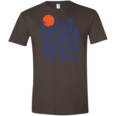 T-Shirts Dark Chocolate / S Wild Day Fox Men's Semi-Fitted Softstyle