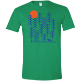 T-Shirts Heather Irish Green / S Wild Day Fox Men's Semi-Fitted Softstyle