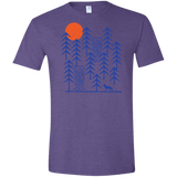 T-Shirts Heather Purple / S Wild Day Fox Men's Semi-Fitted Softstyle