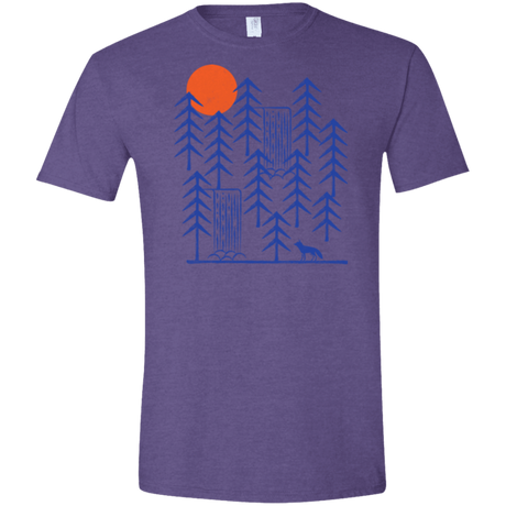 T-Shirts Heather Purple / S Wild Day Fox Men's Semi-Fitted Softstyle