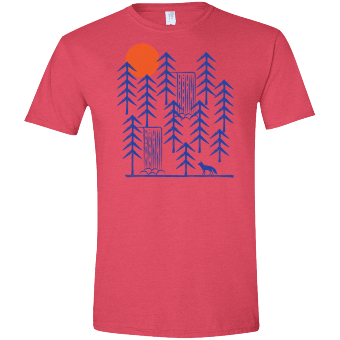T-Shirts Heather Red / S Wild Day Fox Men's Semi-Fitted Softstyle