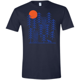 T-Shirts Navy / X-Small Wild Day Fox Men's Semi-Fitted Softstyle
