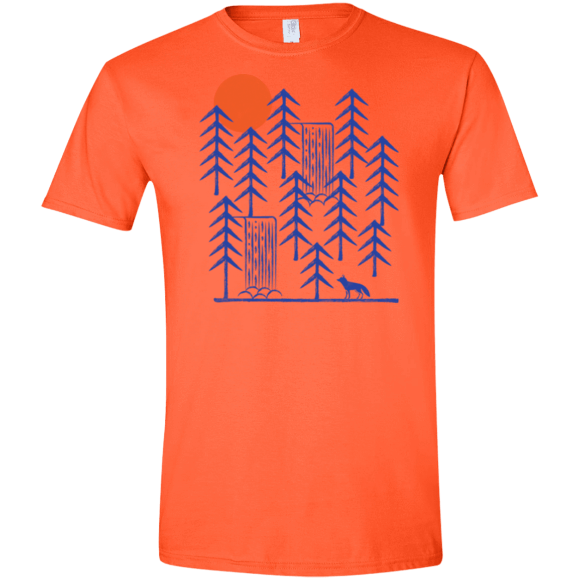 T-Shirts Orange / S Wild Day Fox Men's Semi-Fitted Softstyle