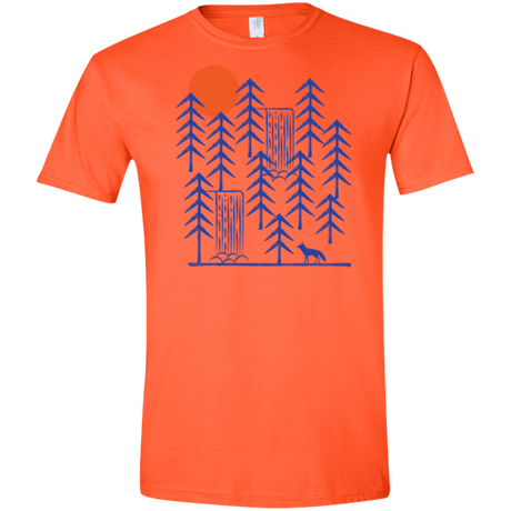 T-Shirts Orange / S Wild Day Fox Men's Semi-Fitted Softstyle