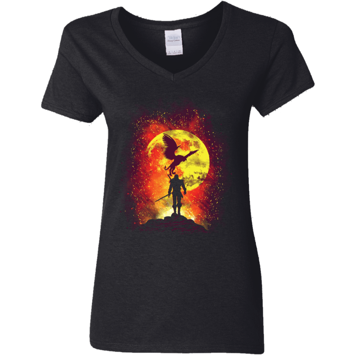 T-Shirts Black / S Wild Hunt Women's V-Neck T-Shirt