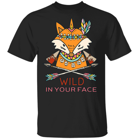 T-Shirts Black / S Wild In Your Face T-Shirt