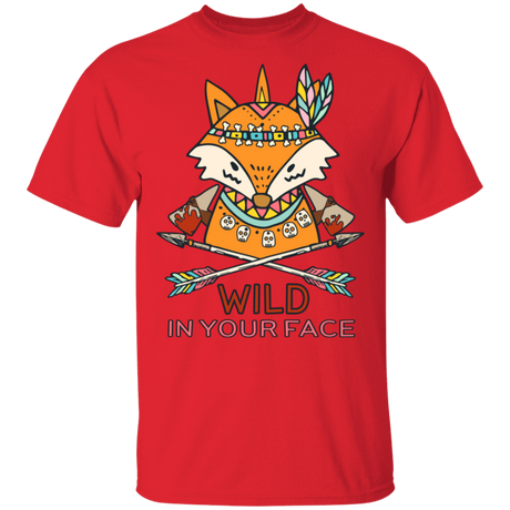 T-Shirts Red / S Wild In Your Face T-Shirt