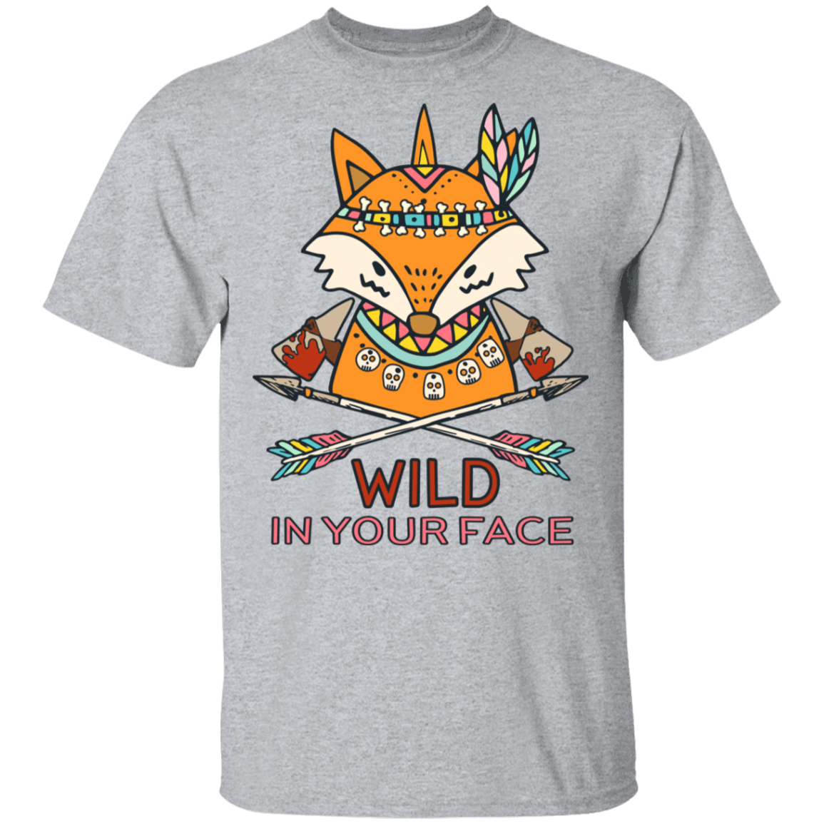 T-Shirts Sport Grey / S Wild In Your Face T-Shirt