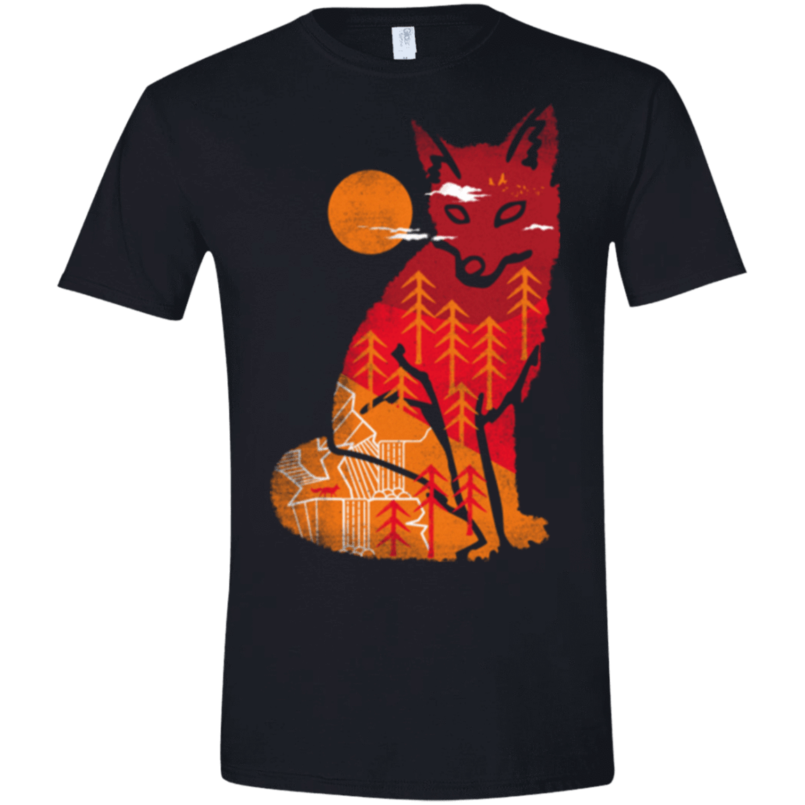T-Shirts Black / X-Small Wild is the Fox Men's Semi-Fitted Softstyle