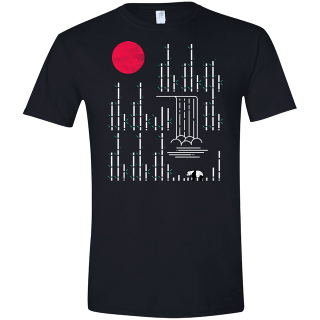 T-Shirts Black / X-Small Wild Panda Men's Semi-Fitted Softstyle