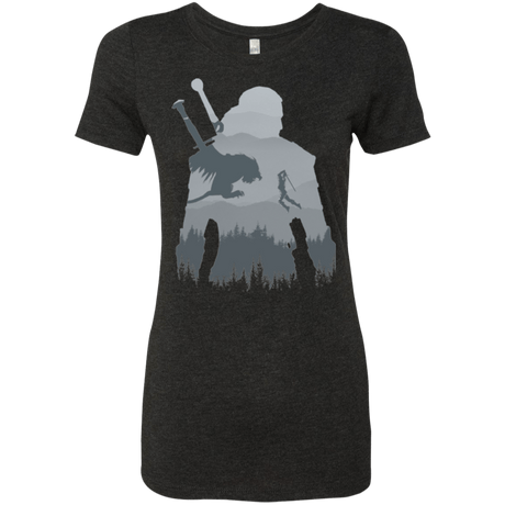 T-Shirts Vintage Black / Small Wild silhouette Women's Triblend T-Shirt